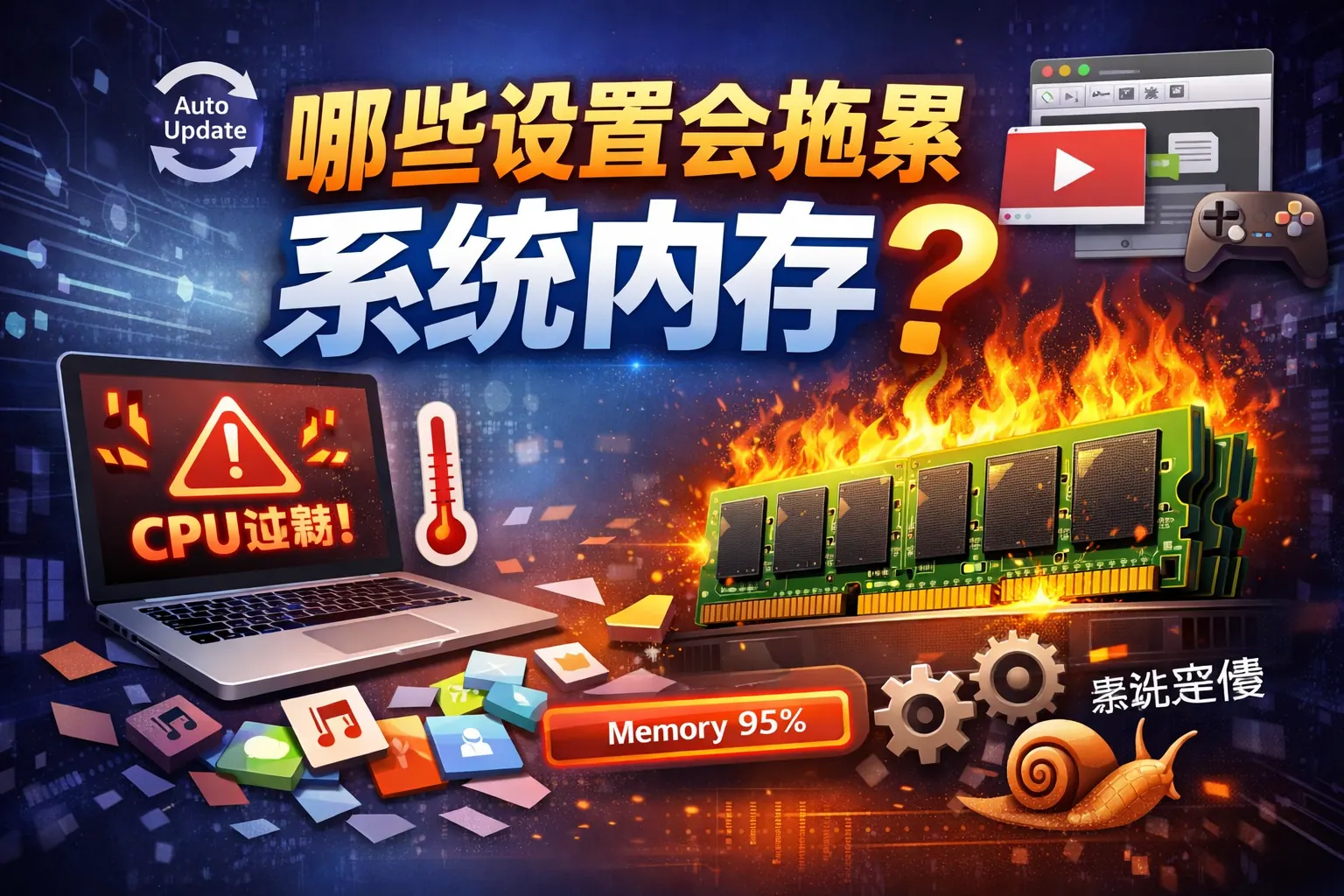 哪些设置会拖累系统内存