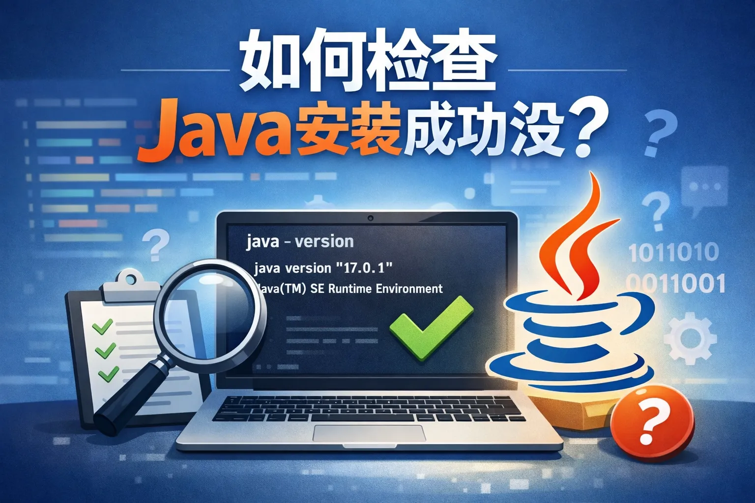 如何检查java安装成功没