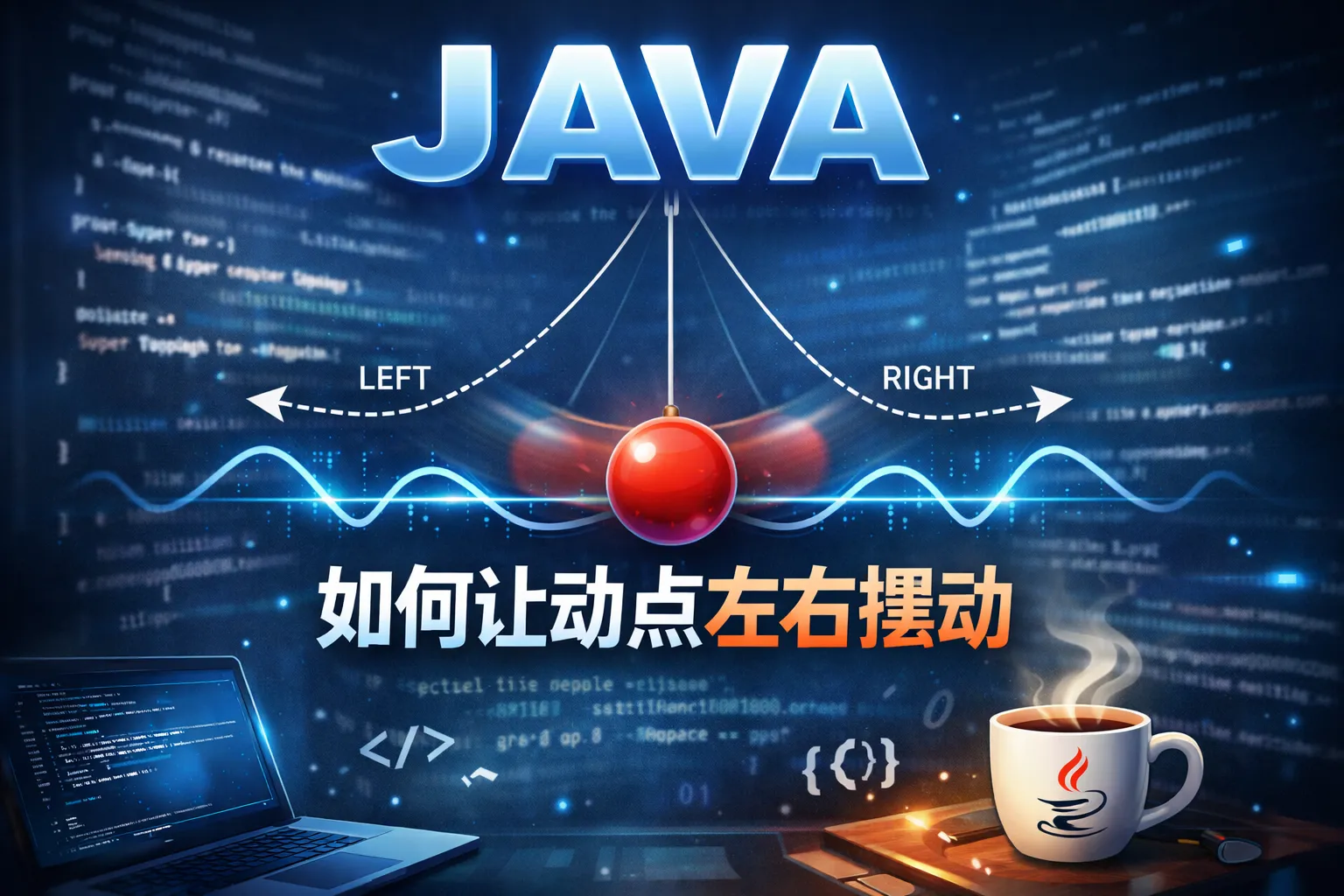 java如何让动点左右摆动