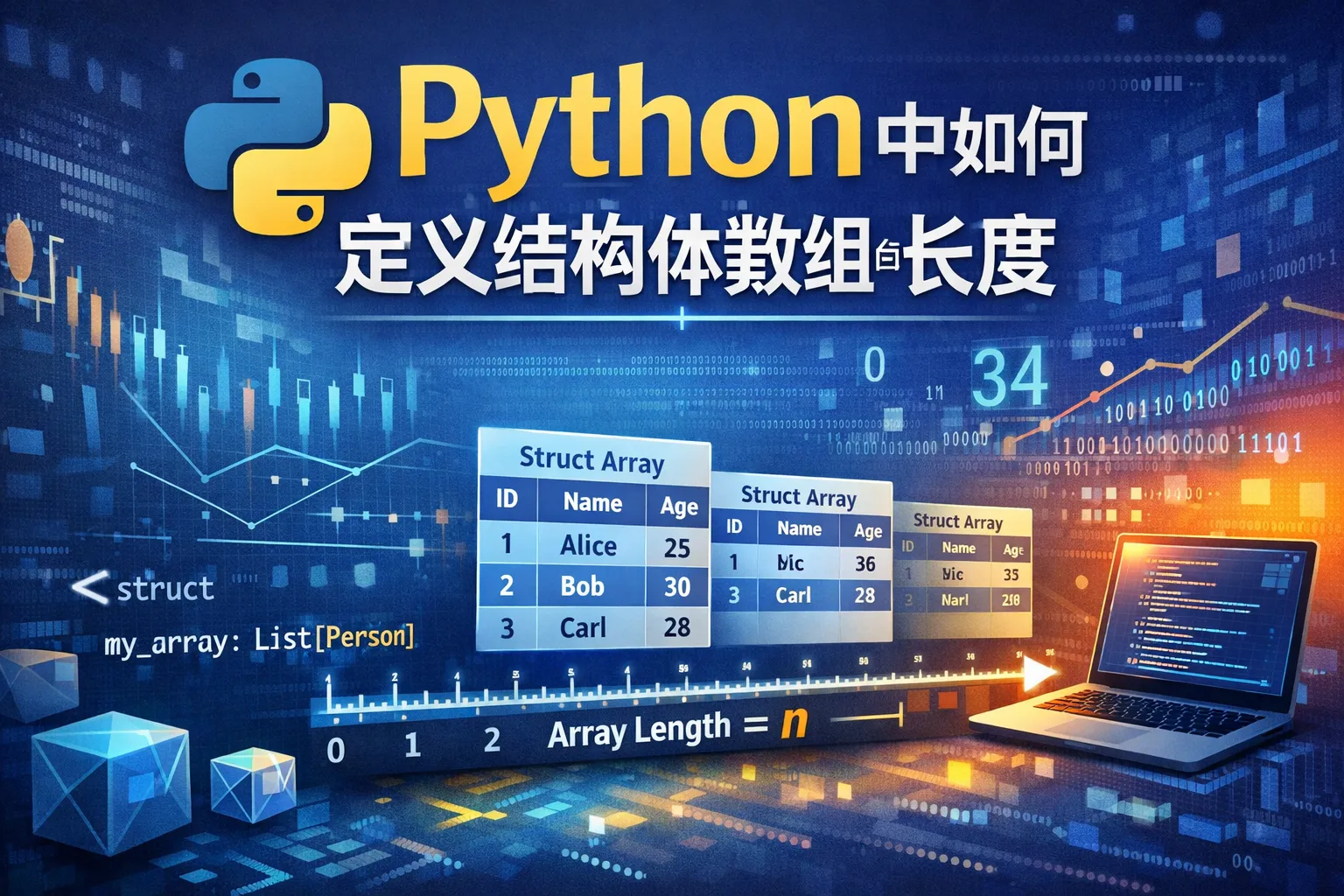 python中如何定义结构体数组的长度