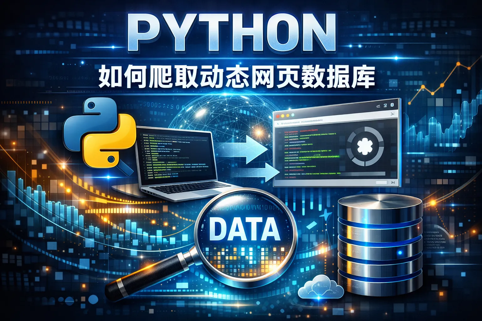 python如何爬取动态网页数据库