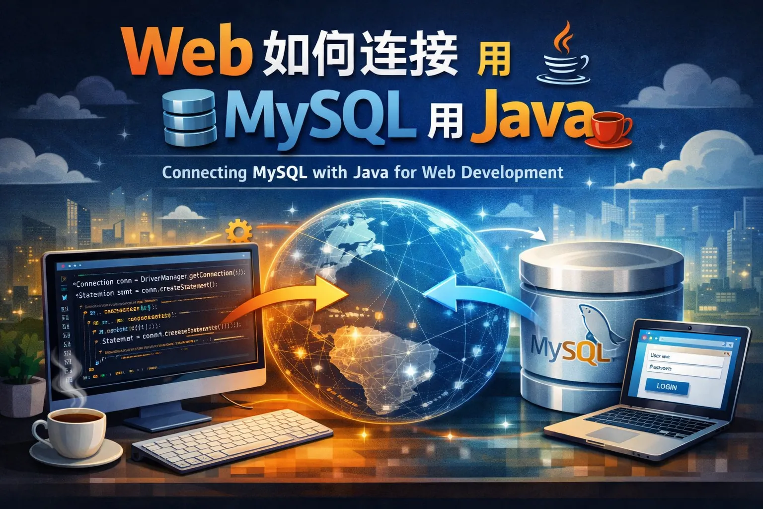 web如何连接mysql用java