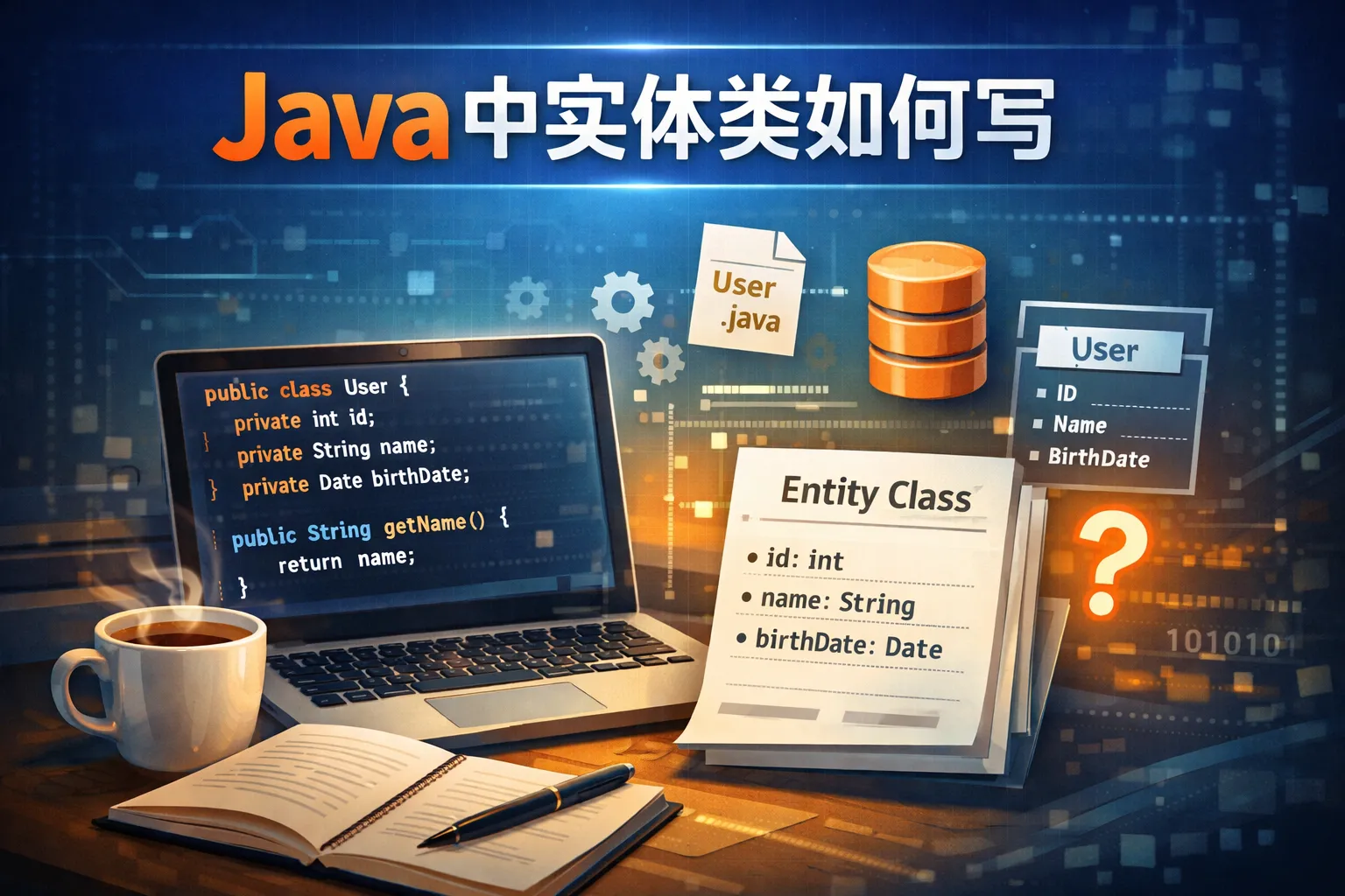 java中实体类如何写