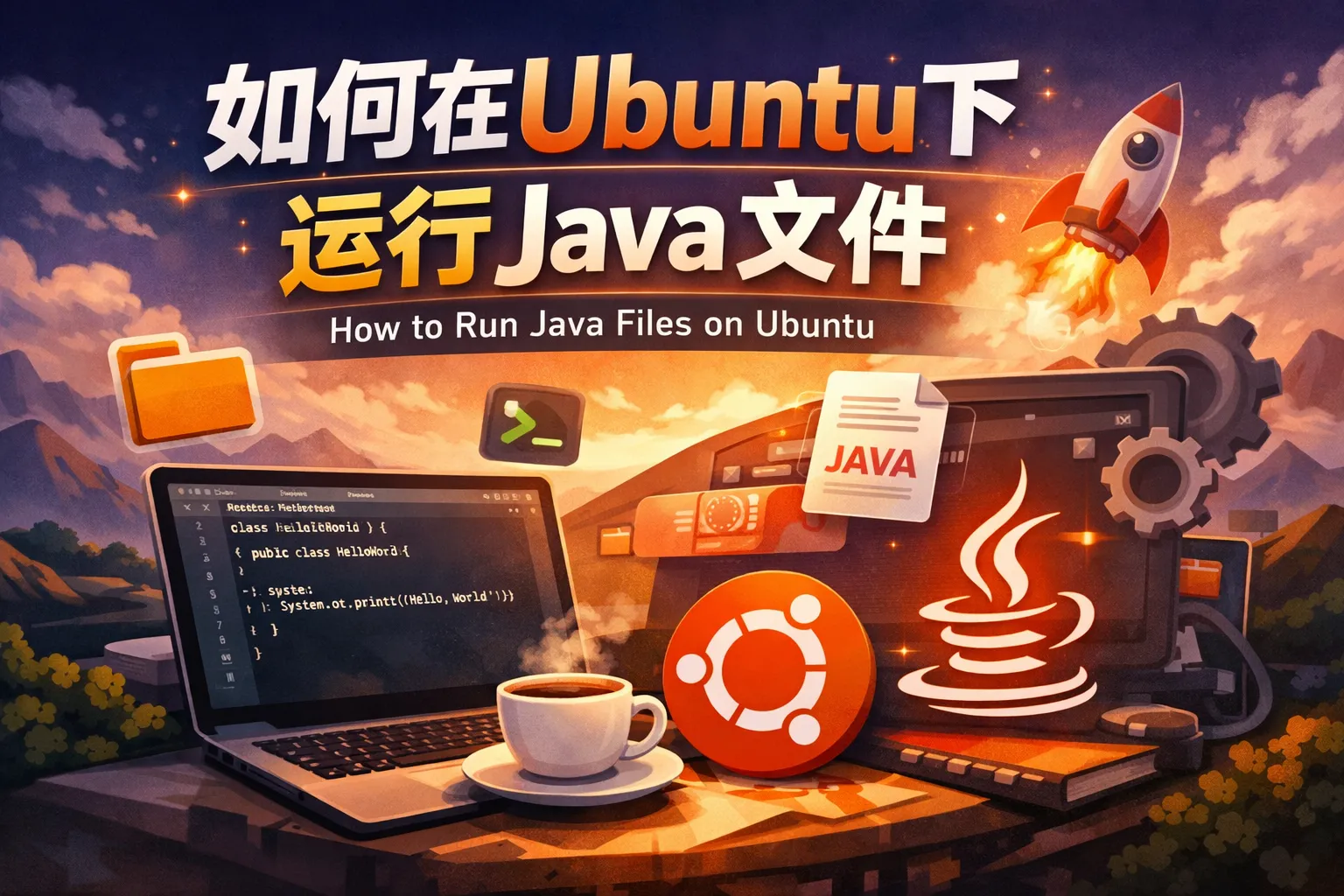 如何在ubuntu下运行java文件