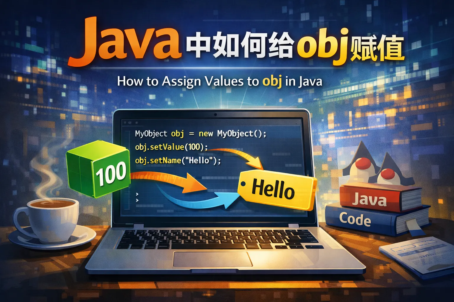 java中如何给obj赋值