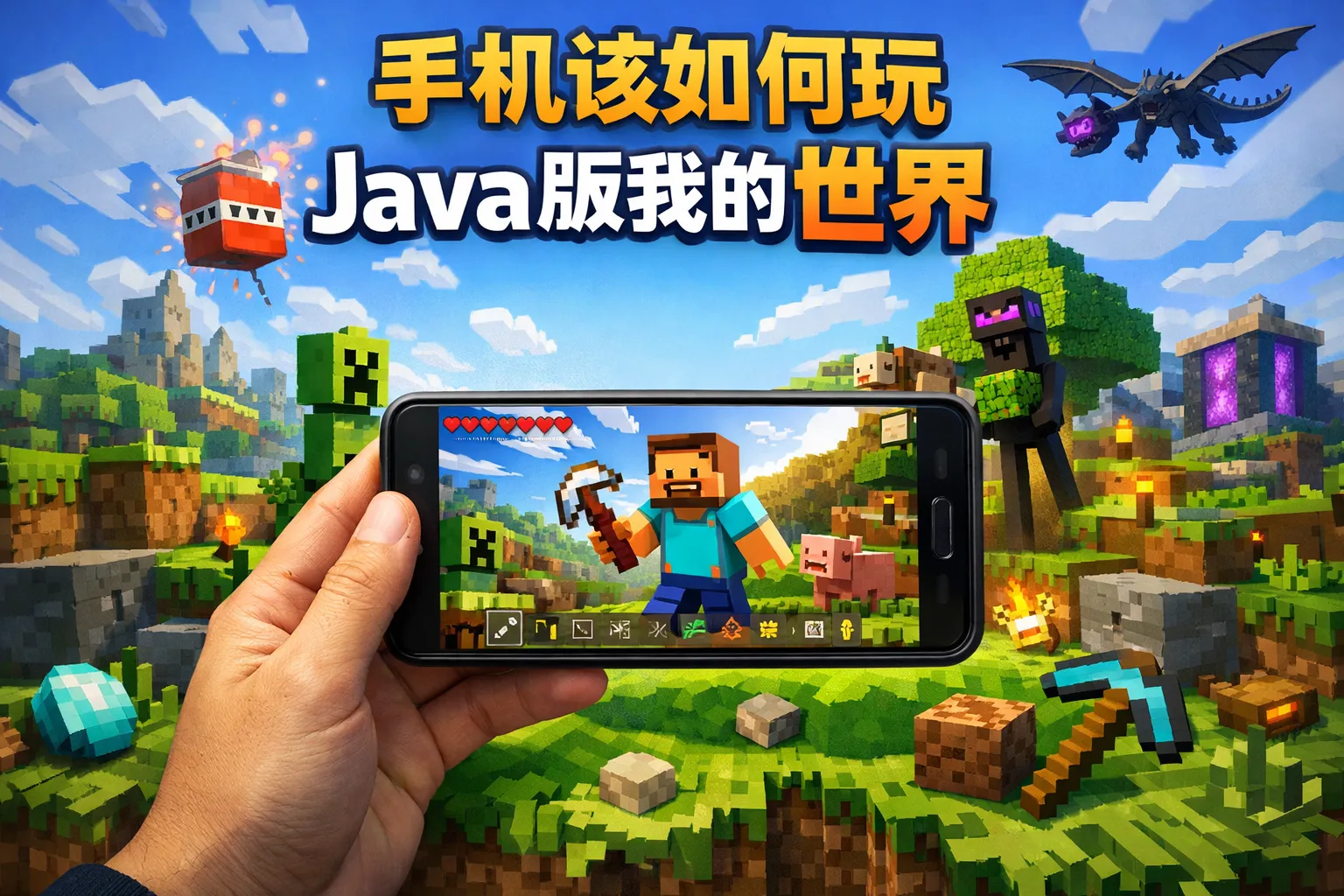 手机该如何玩java版我的世界