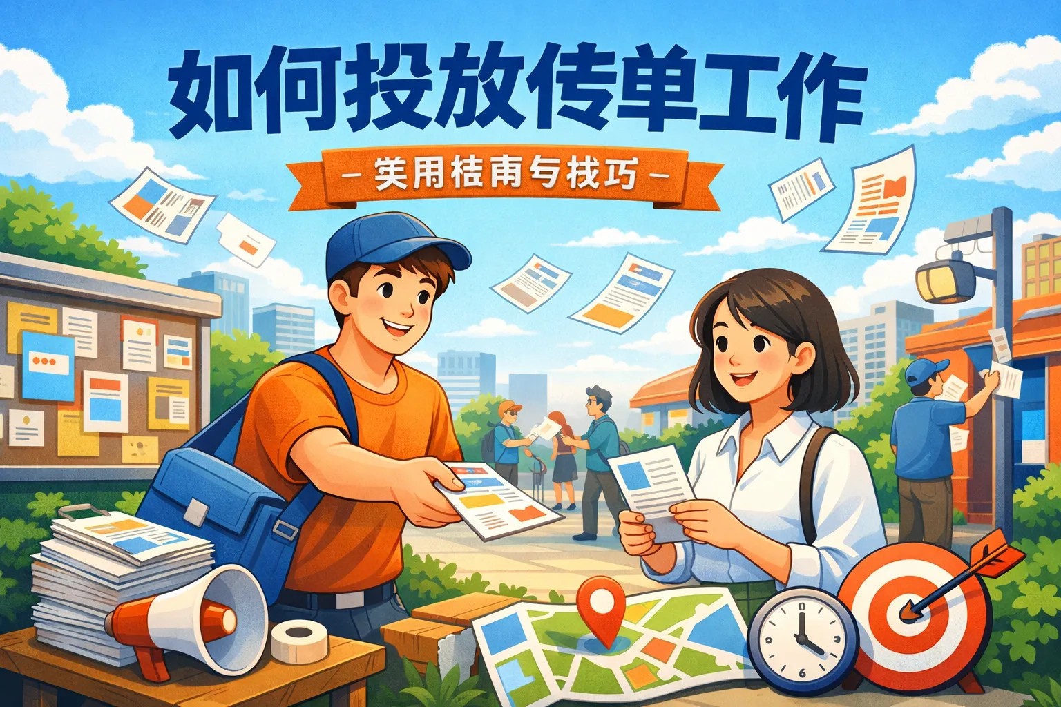 如何投放传单工作