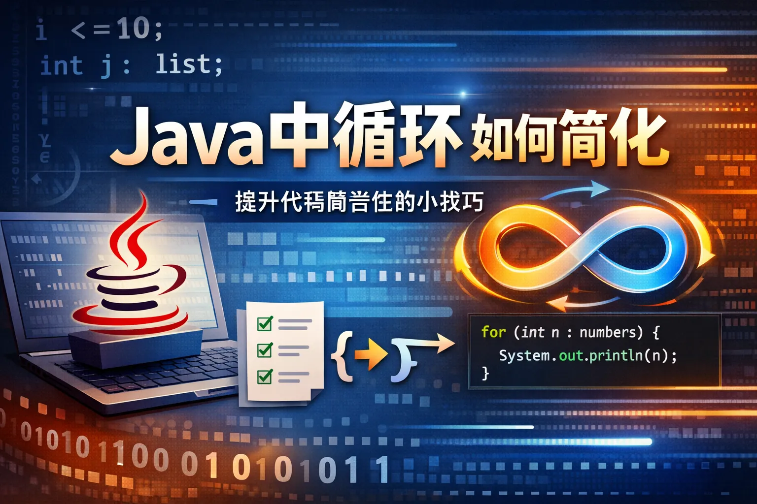 java中循环如何简化