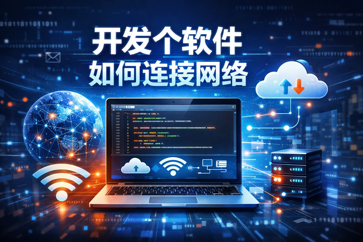 开发个软件如何连接网络