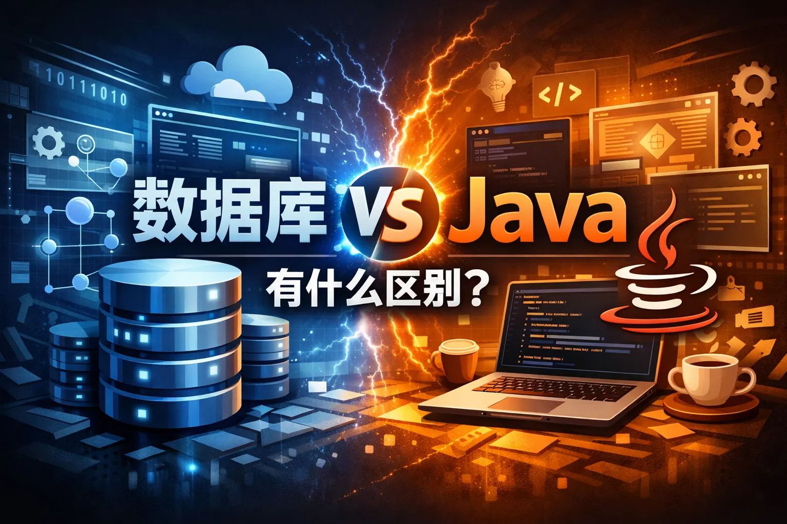 数据库与java有什么区别