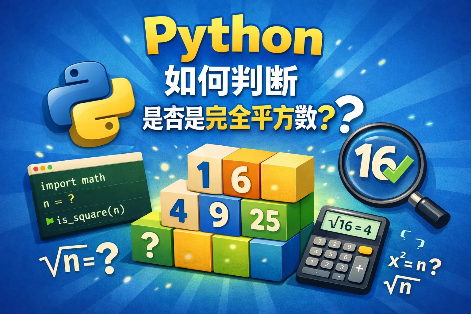 python如何判断是否是完全平方数