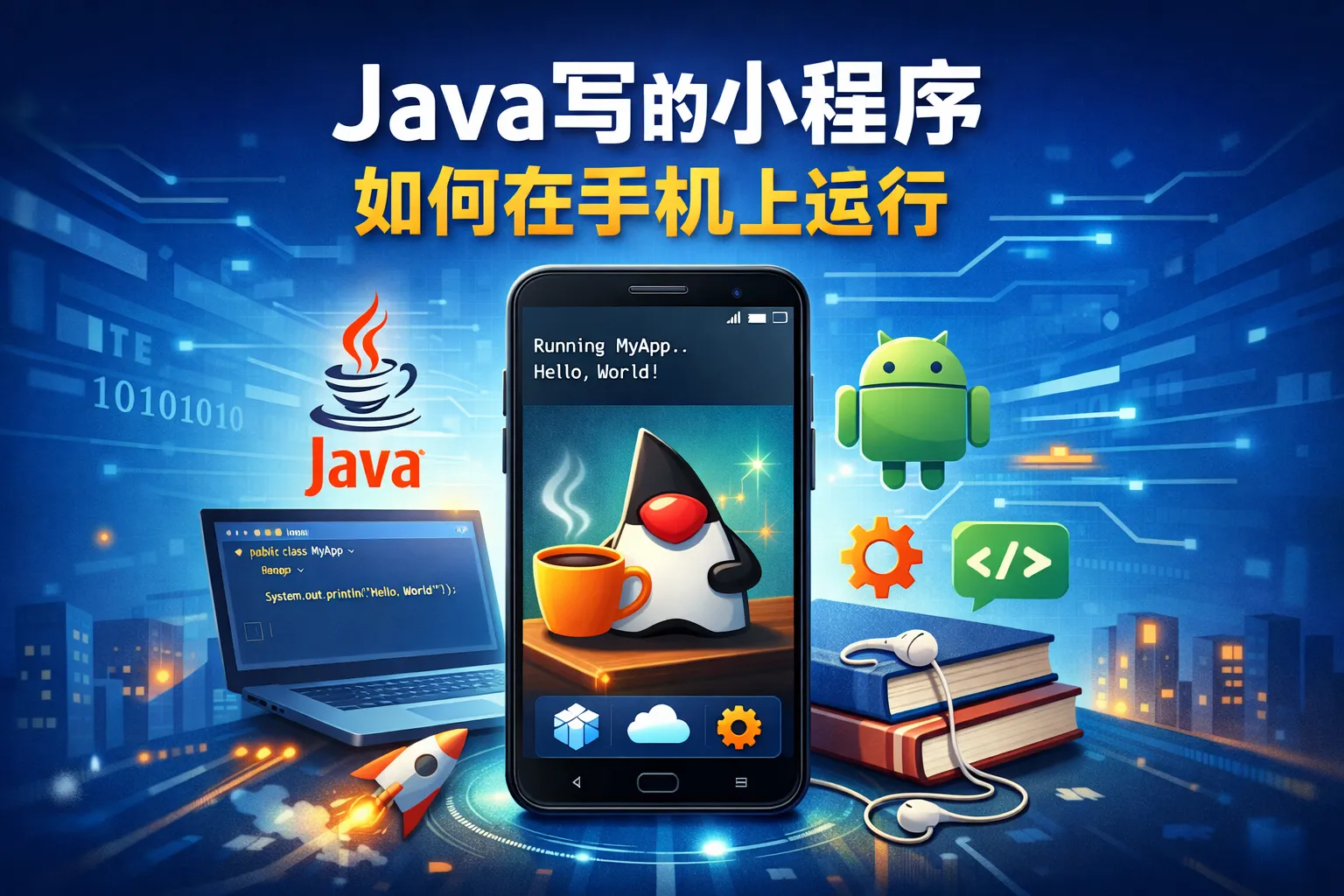 java写的小程序如何在手机上运行
