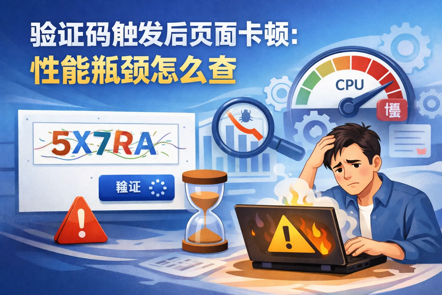 验证码触发后页面卡顿:性能瓶颈怎么查