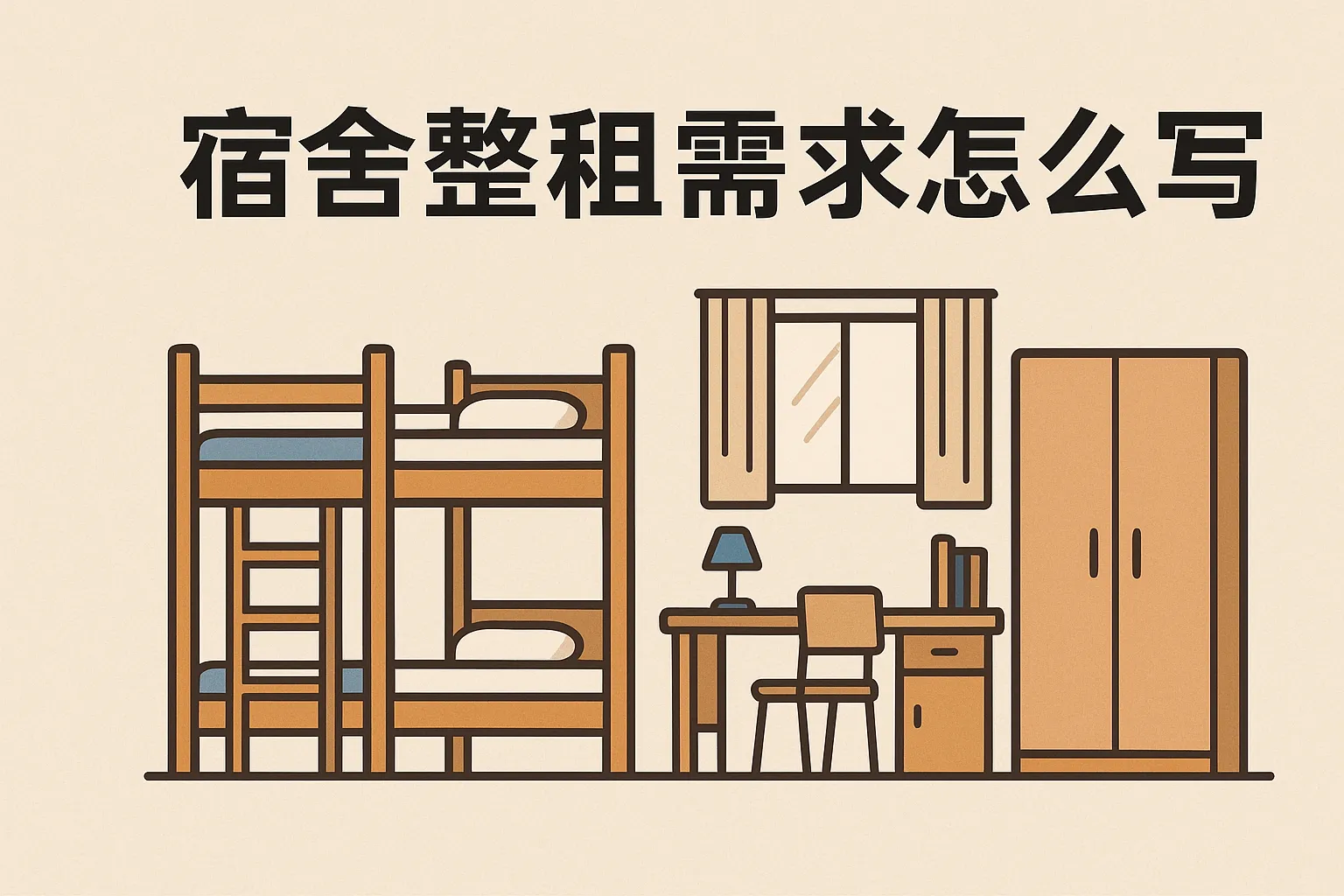 宿舍整租需求怎么写