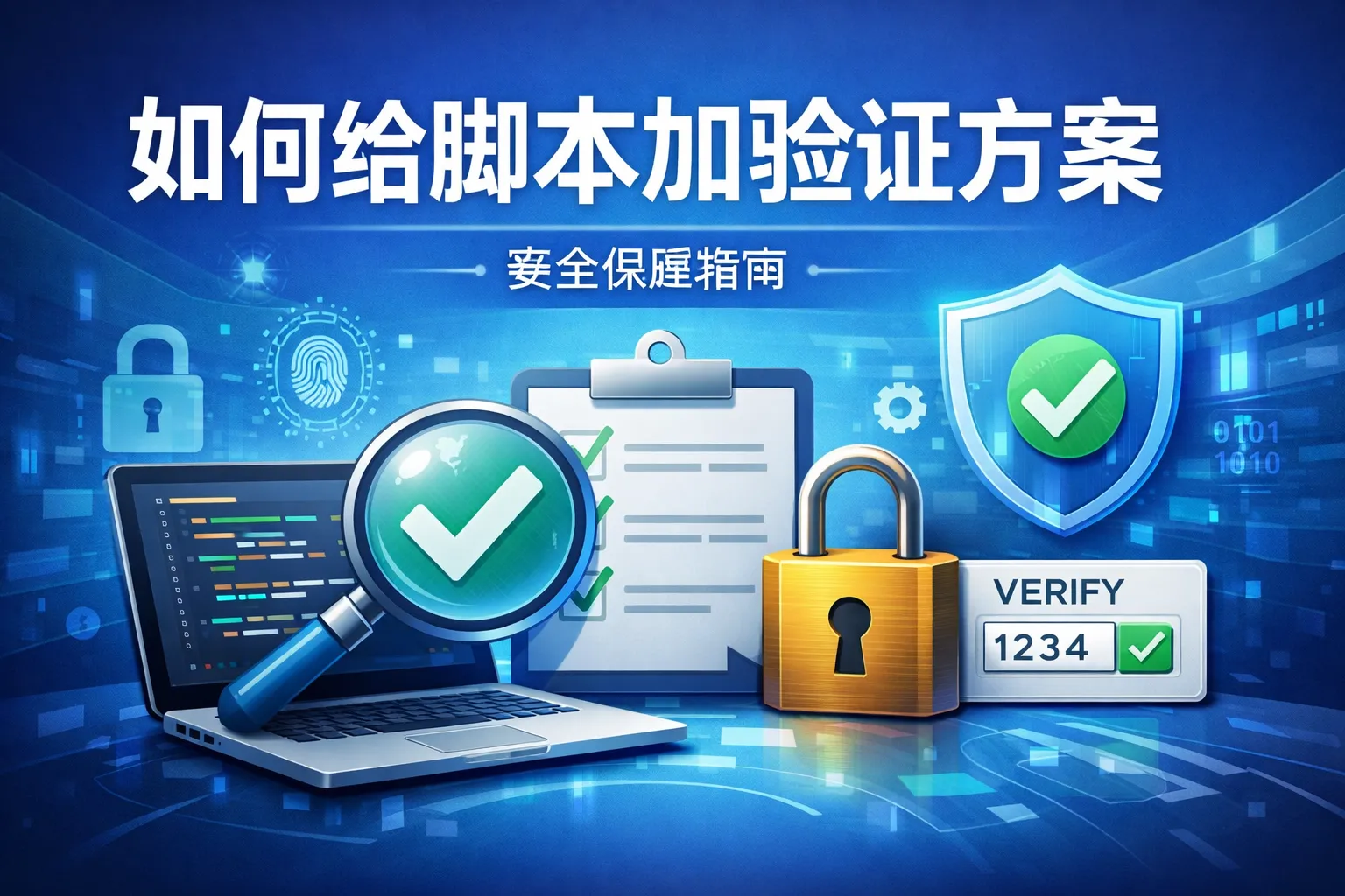 如何给脚本加验证方案