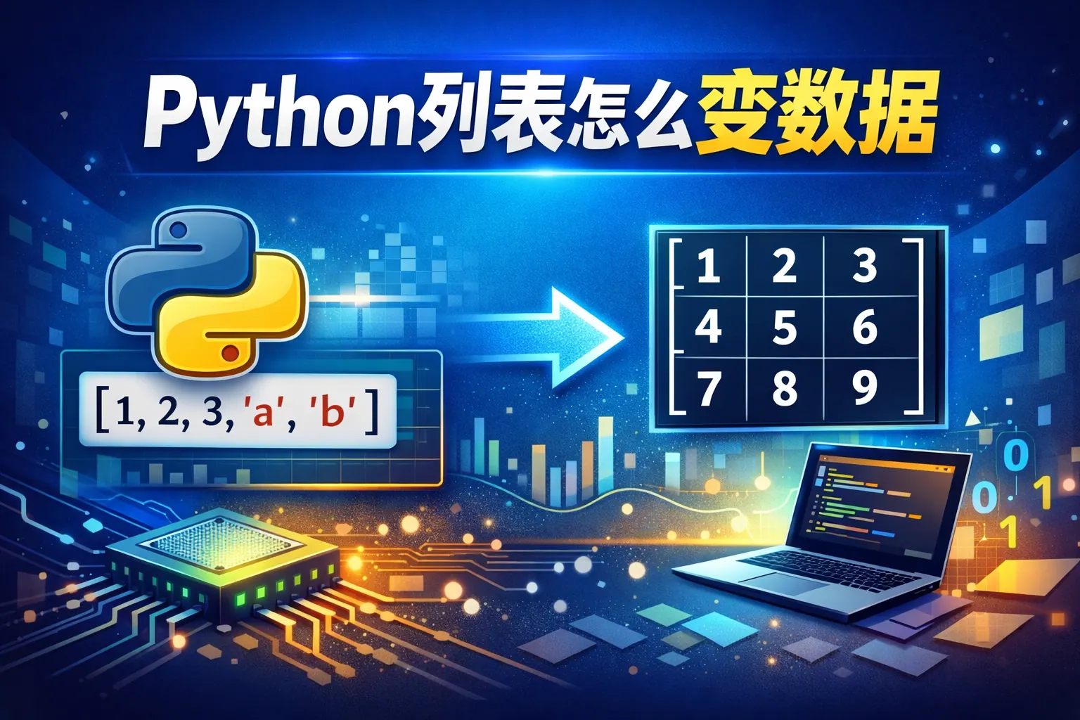 python列表怎么变数组