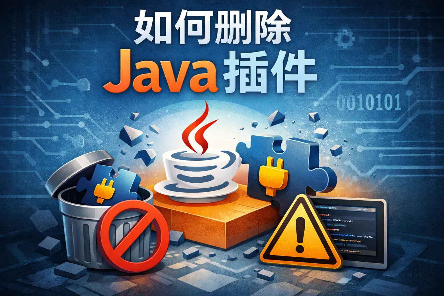 如何删除java插件
