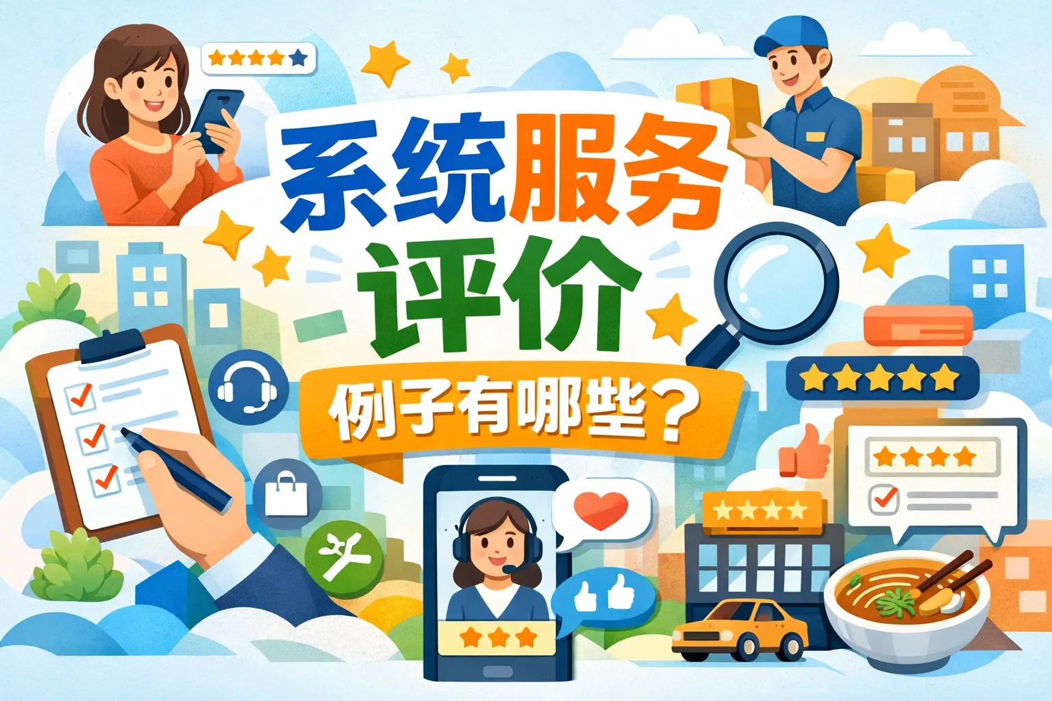 系统服务评价例子有哪些