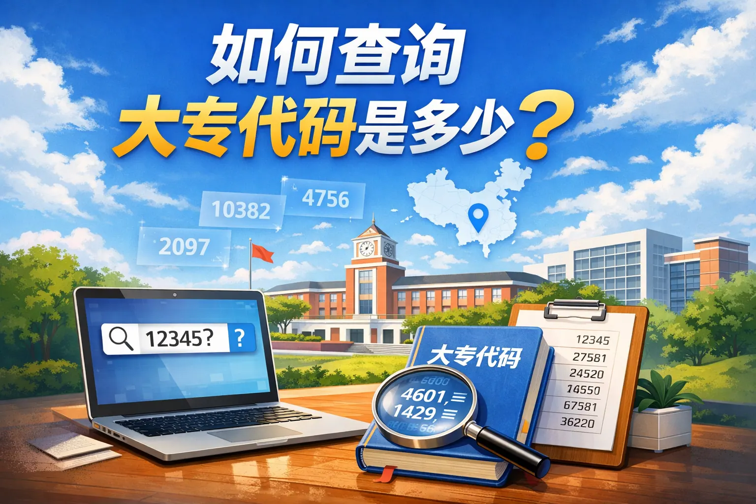 如何查询大专代码是多少