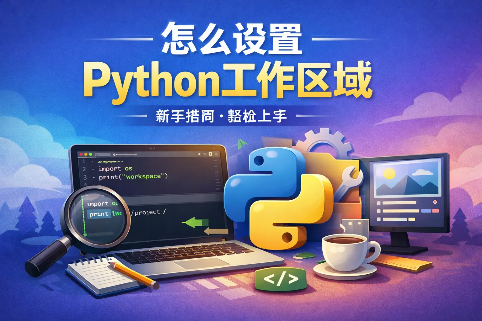 怎么设置python工作区域
