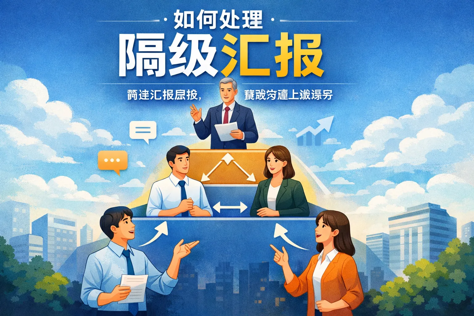 如何处理隔级汇报