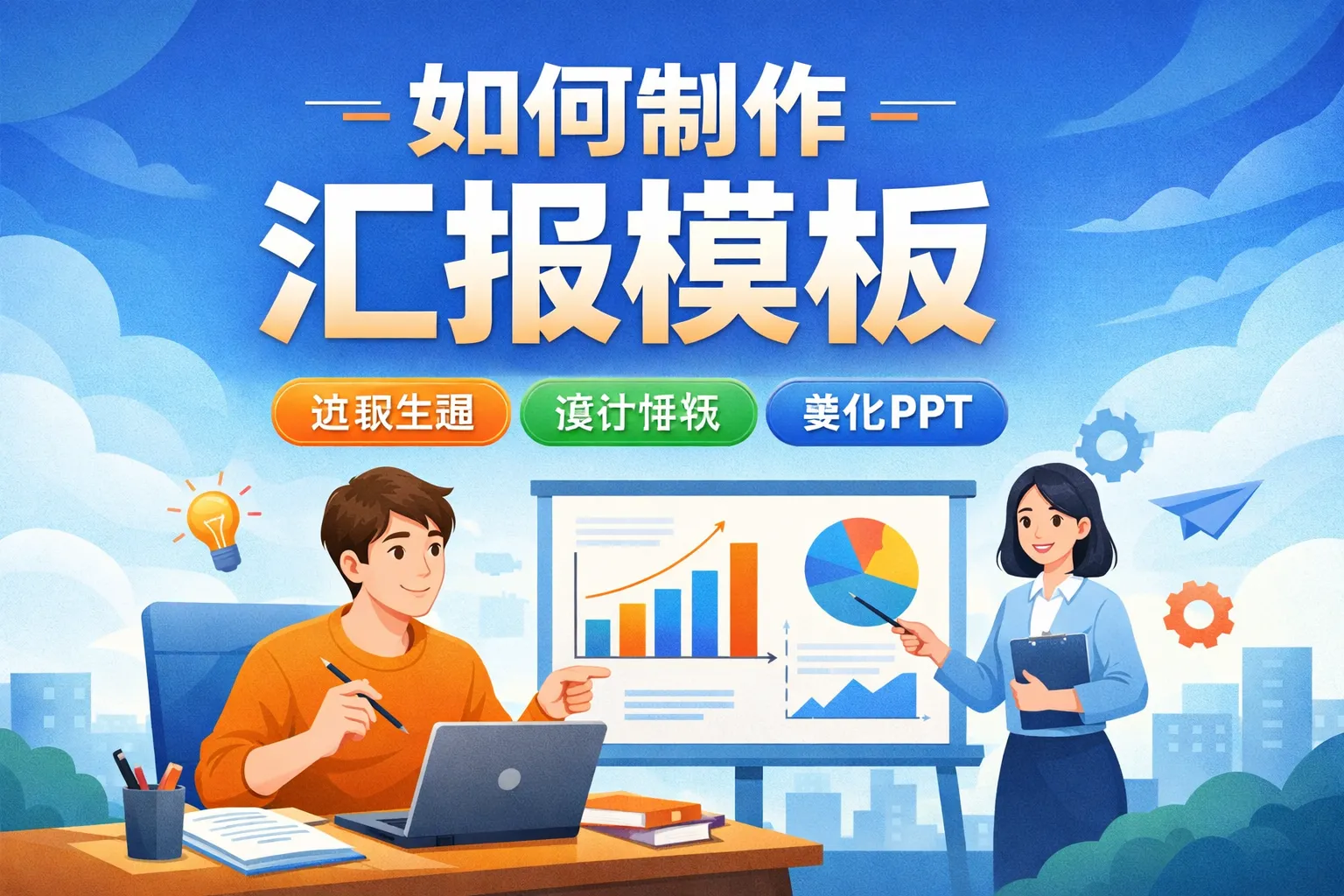 如何制作汇报模板