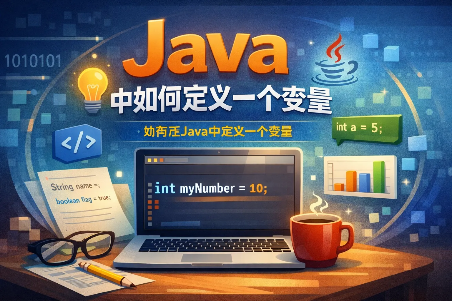 java中如何定义一个变量