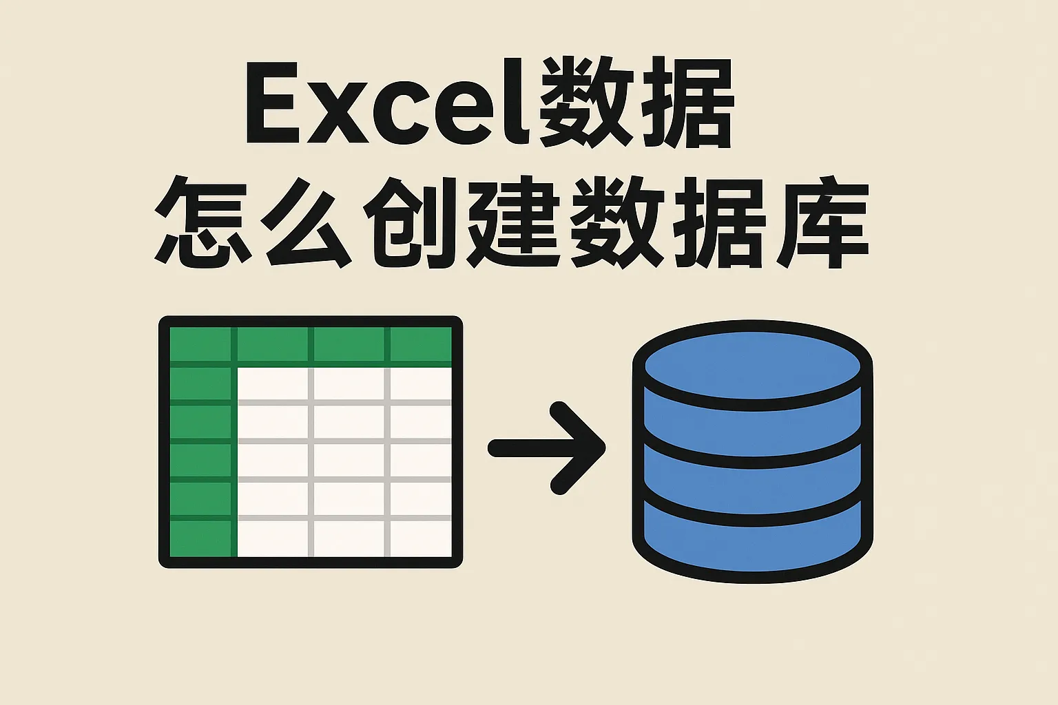 excel数据怎么创建数据库