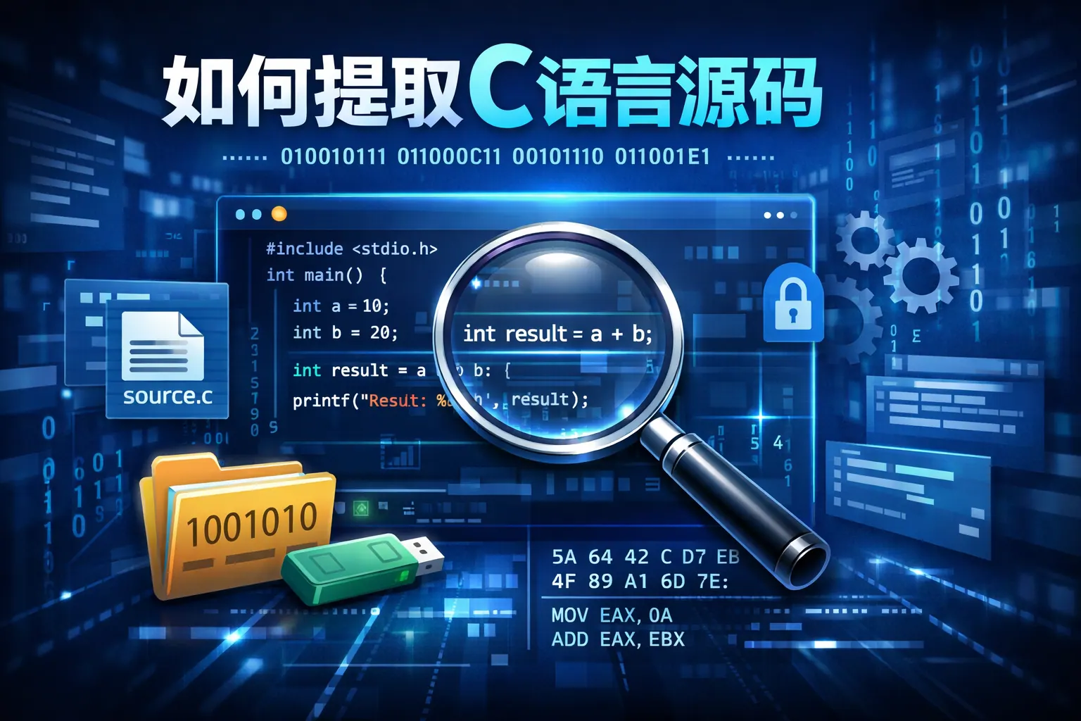 如何提取c语言源码