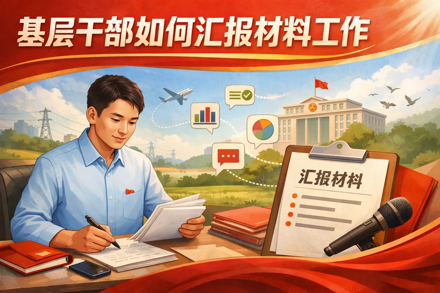 基层干部如何汇报材料工作