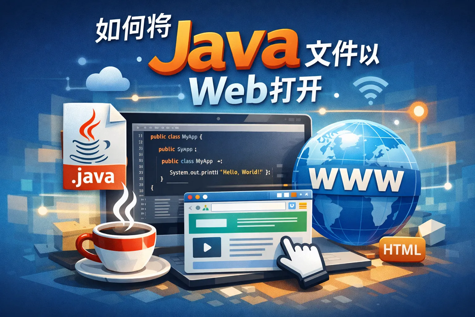 如何将java文件以web打开