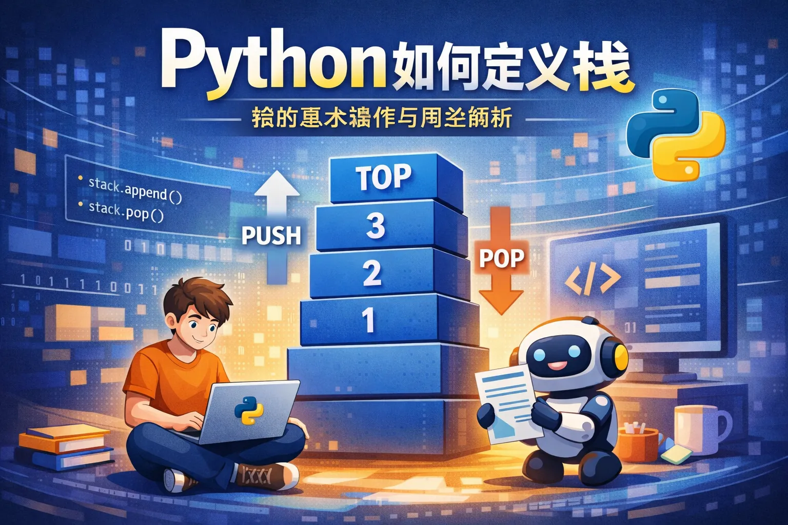 python如何定义栈