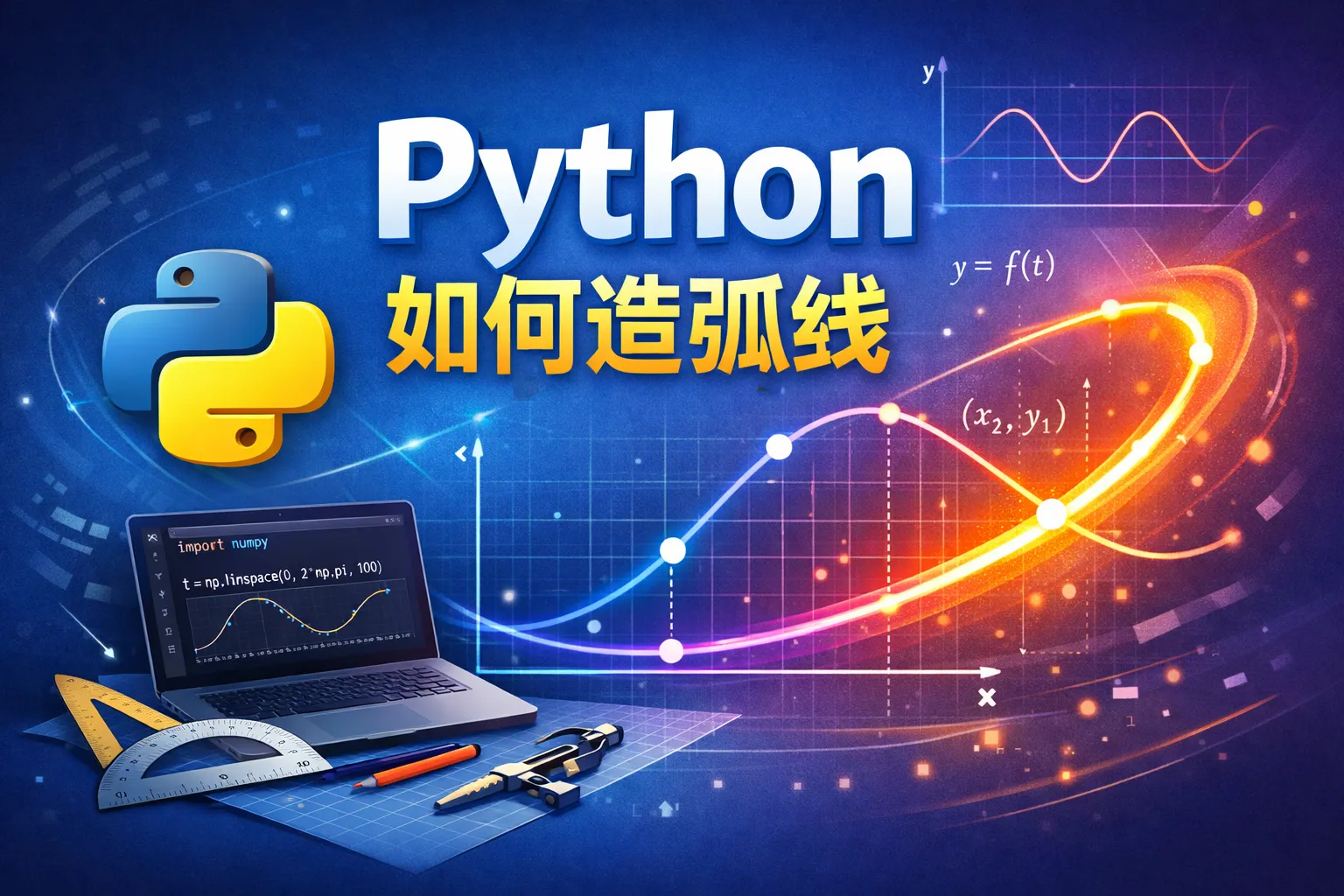 python如何造弧线