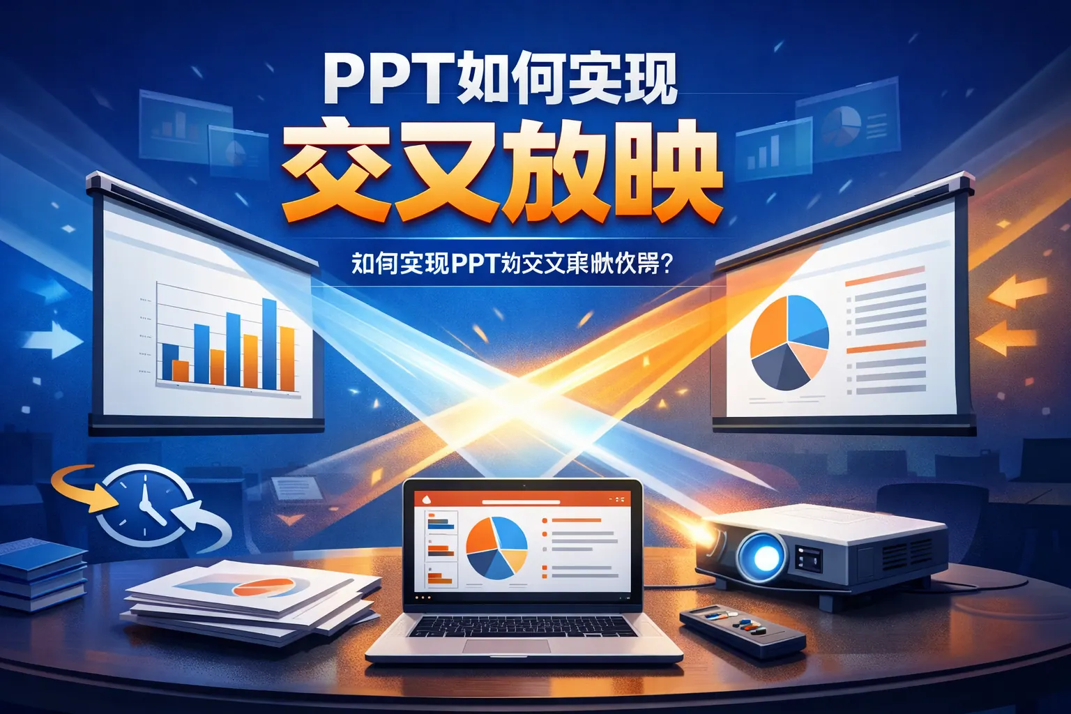 ppt如何实现交叉放映