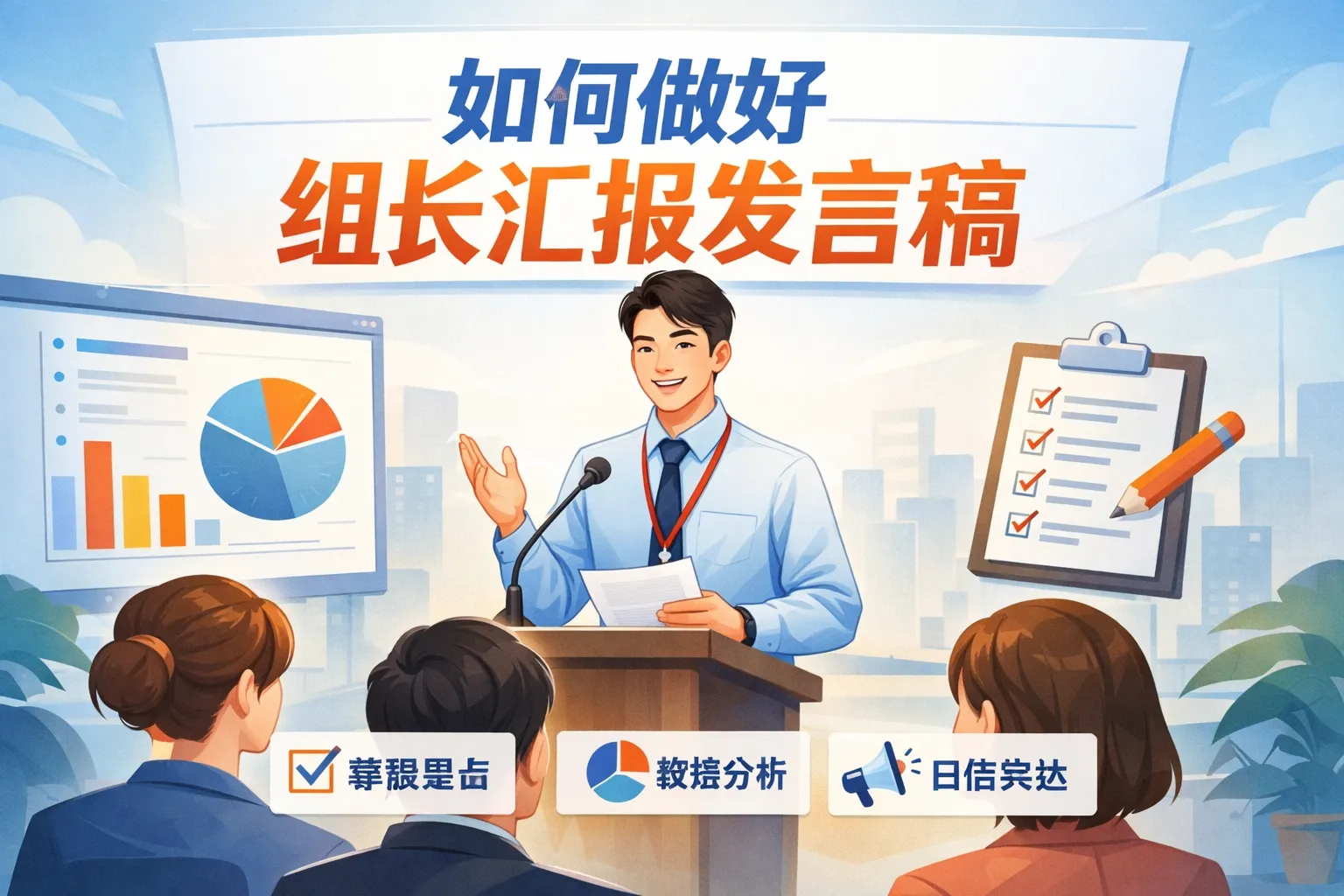 如何做好组长汇报发言稿