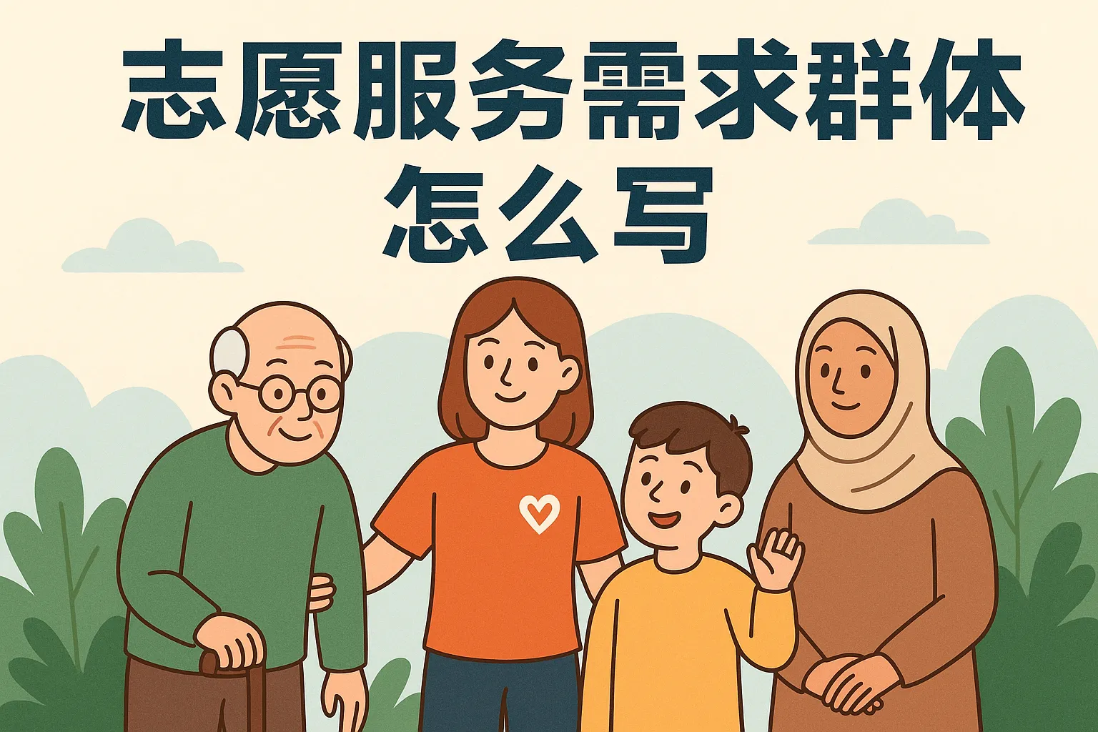 志愿服务需求群体怎么写