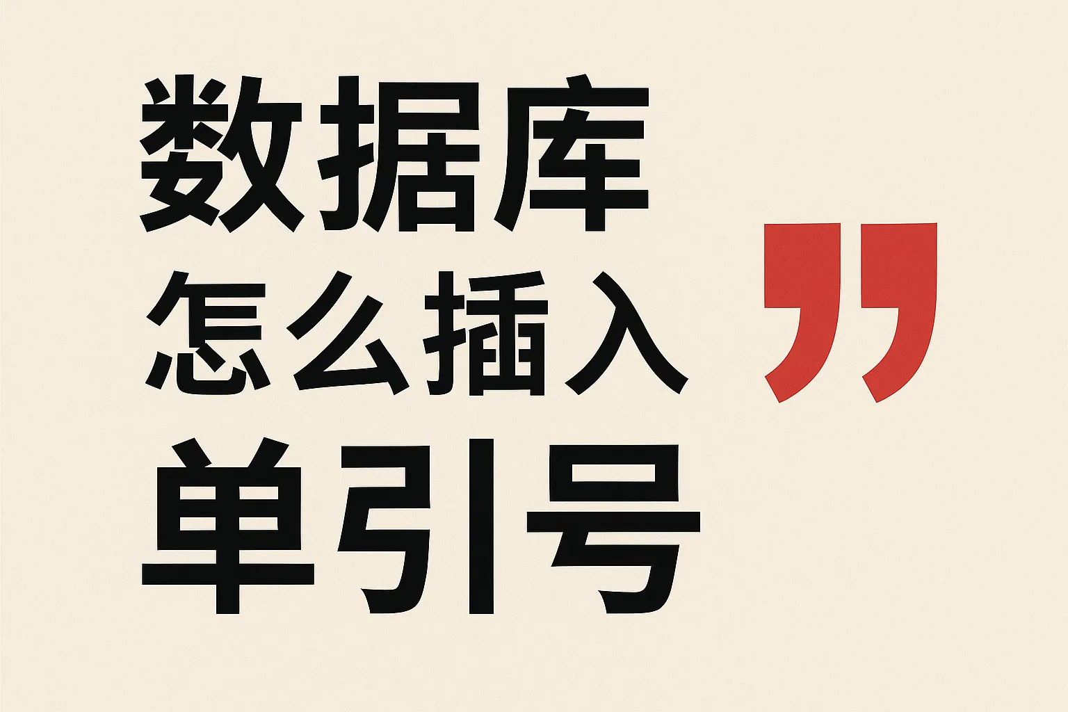 数据库怎么插入单引号