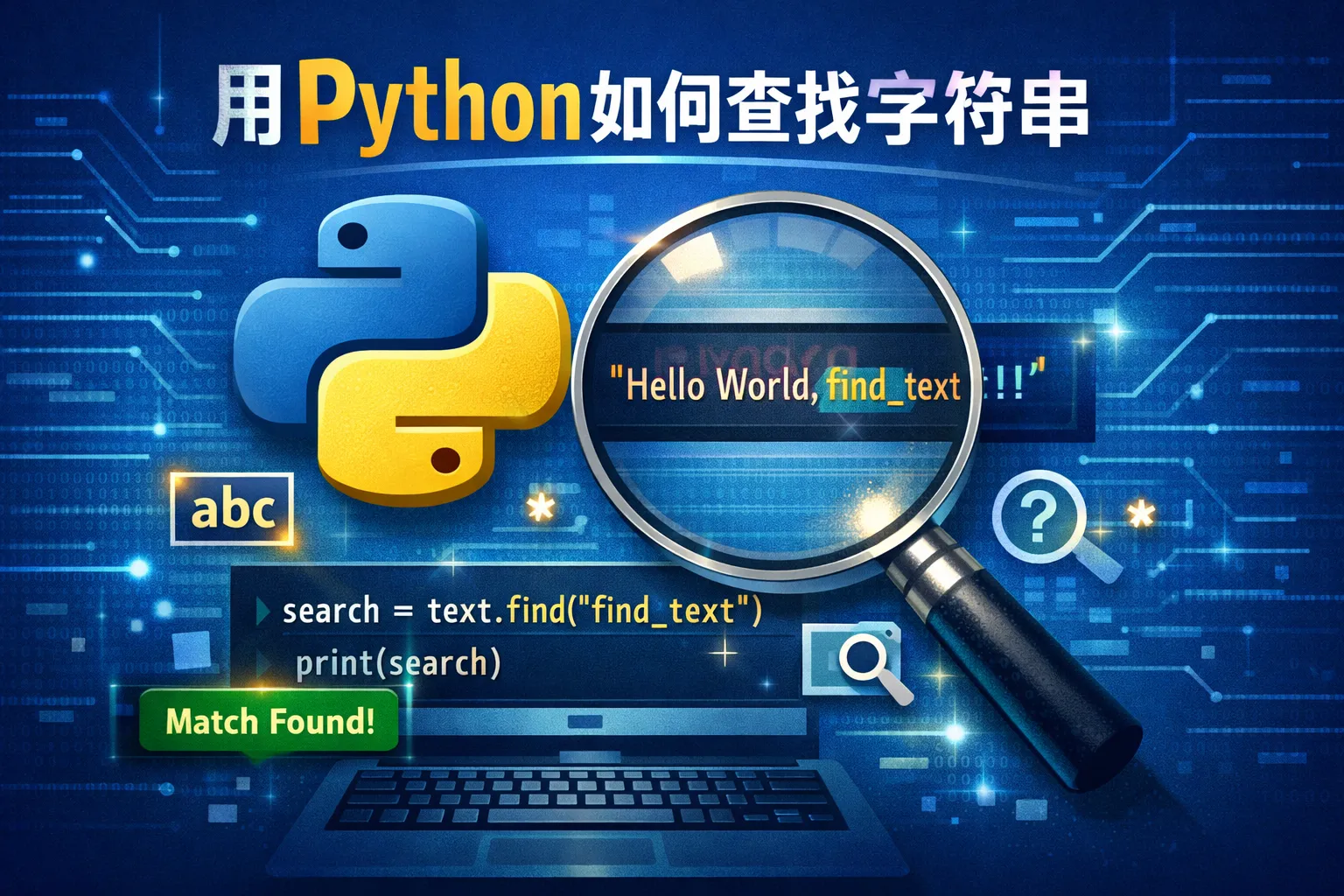 用python如何查找字符串