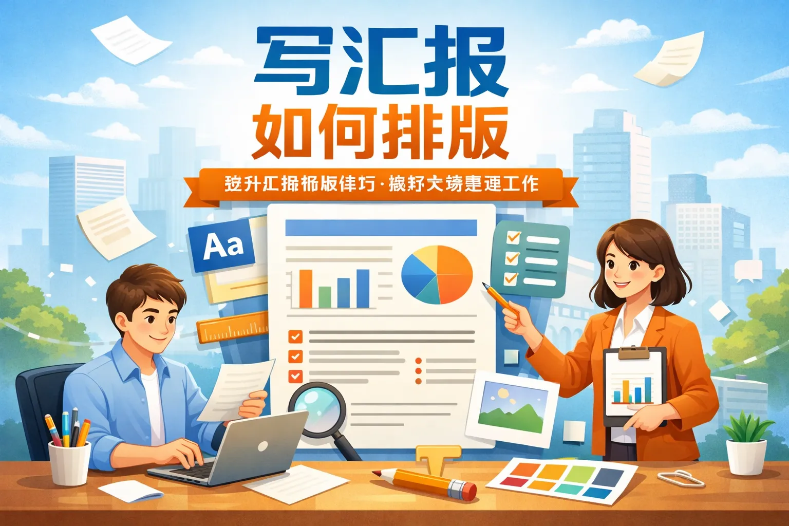 写汇报如何排版