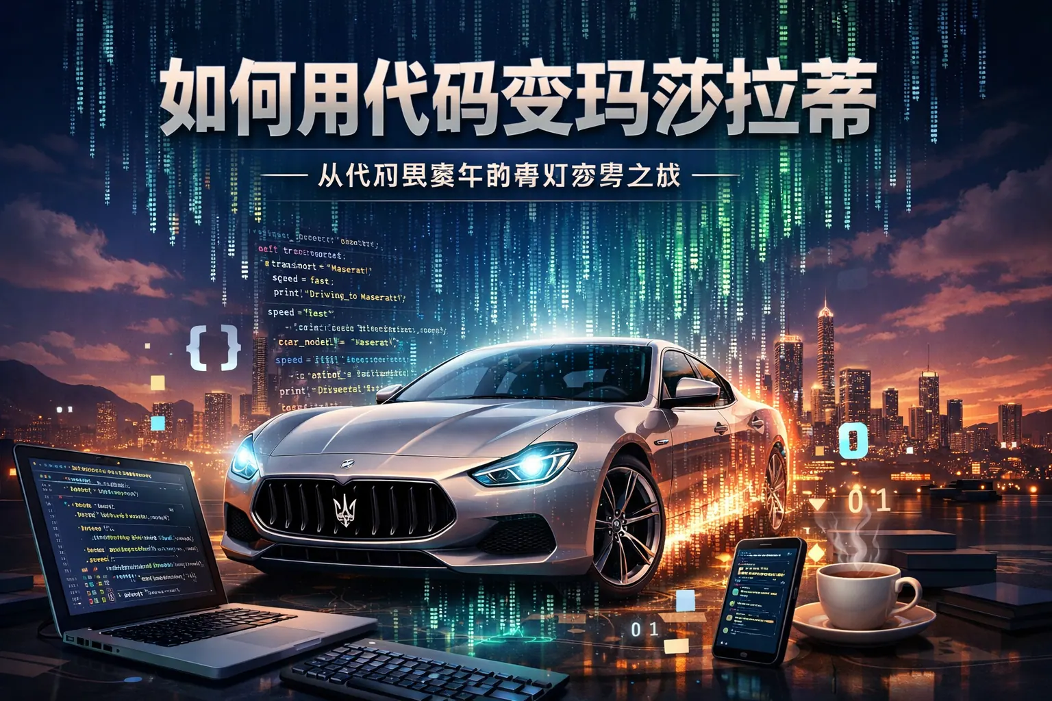 如何用代码变玛莎拉蒂