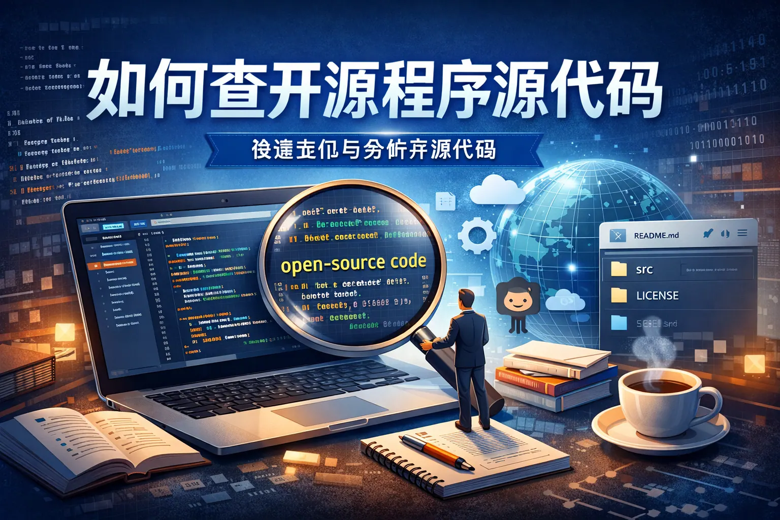 如何查开源程序源代码