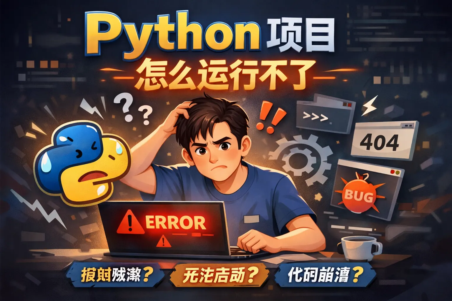 python项目怎么运行不了