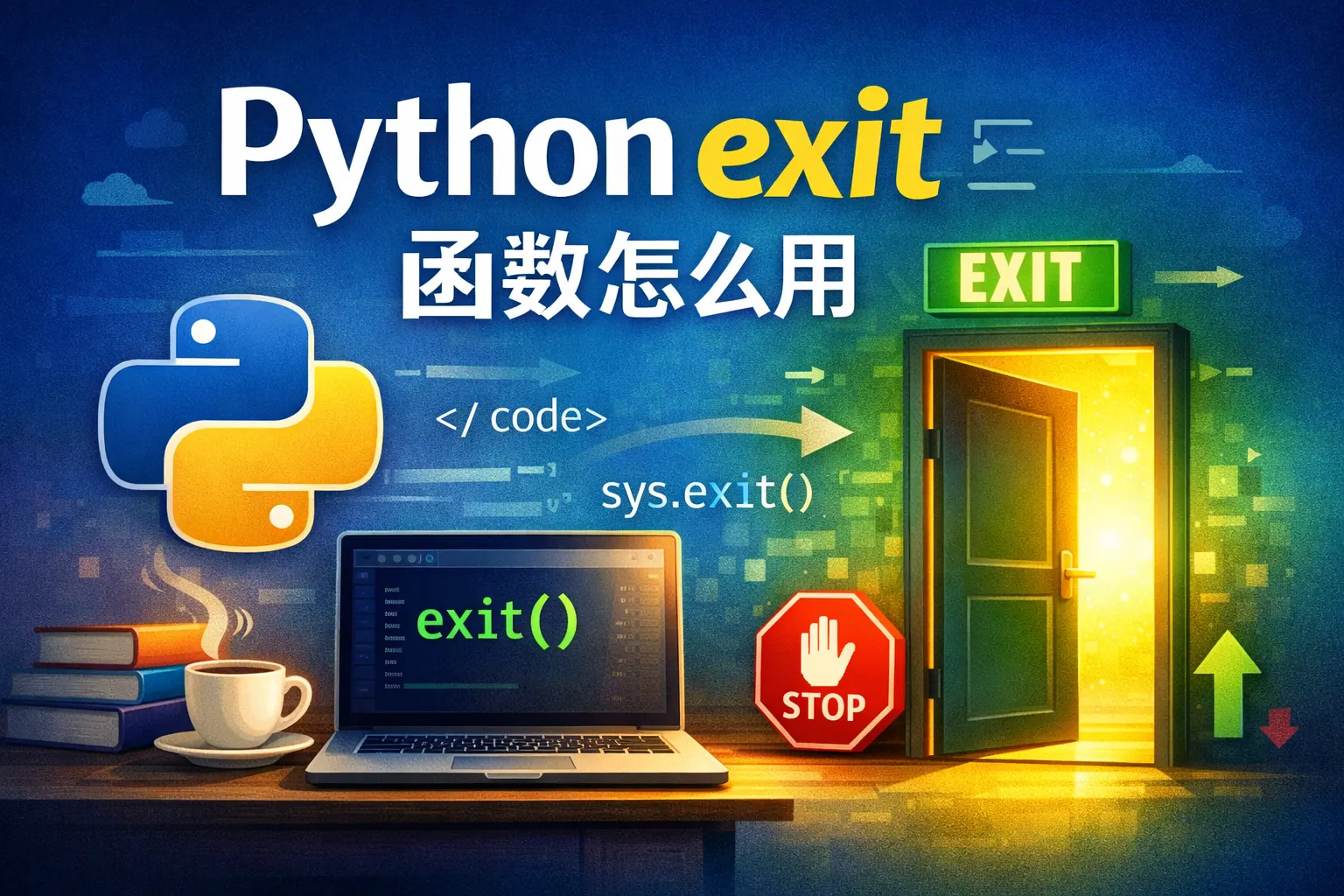 python exit函数怎么用