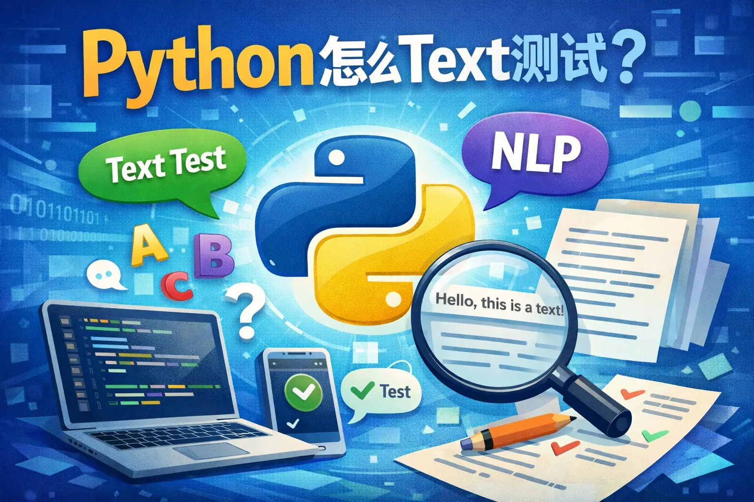 python怎么text测试
