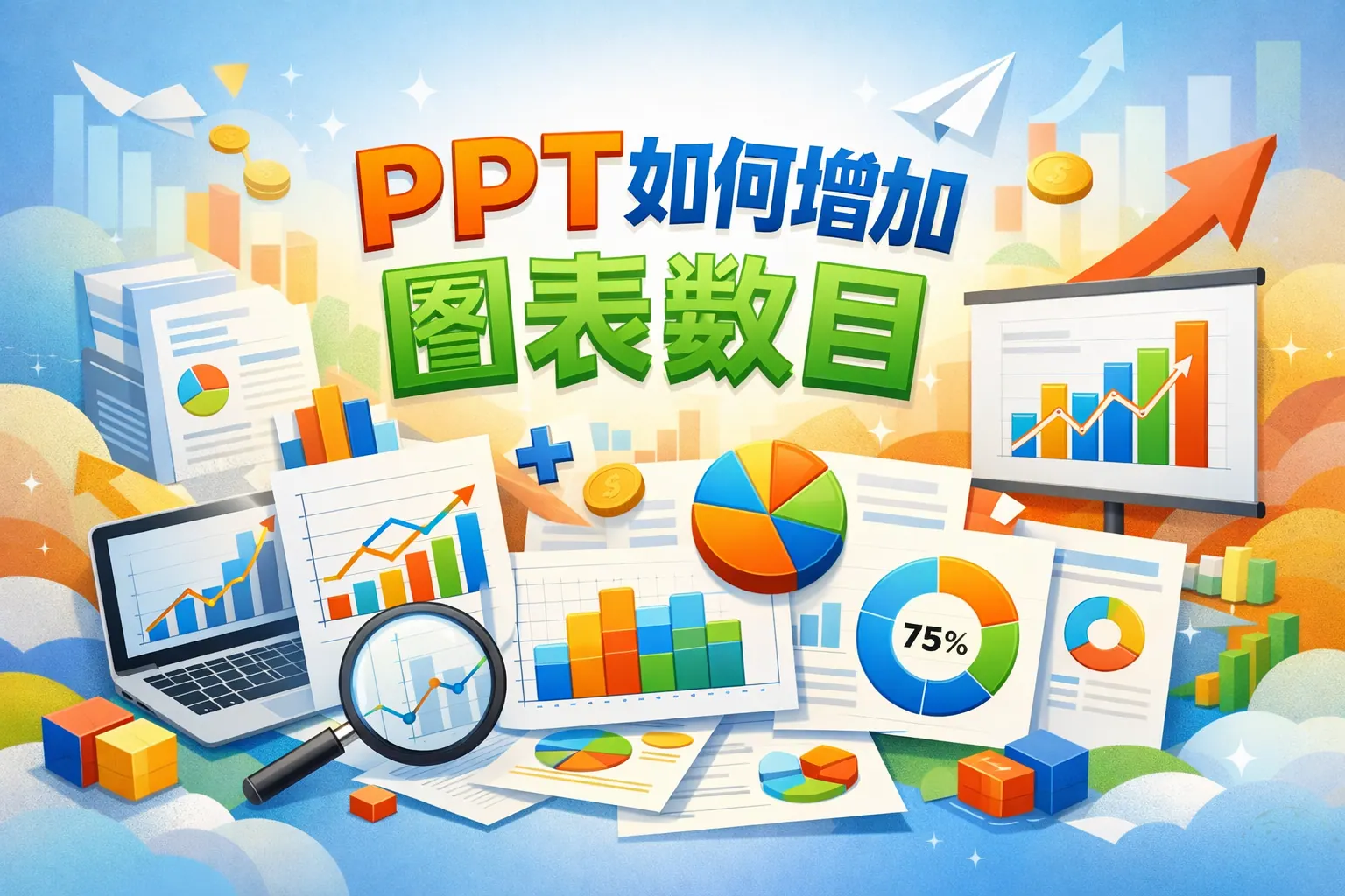 ppt如何增加图表数目