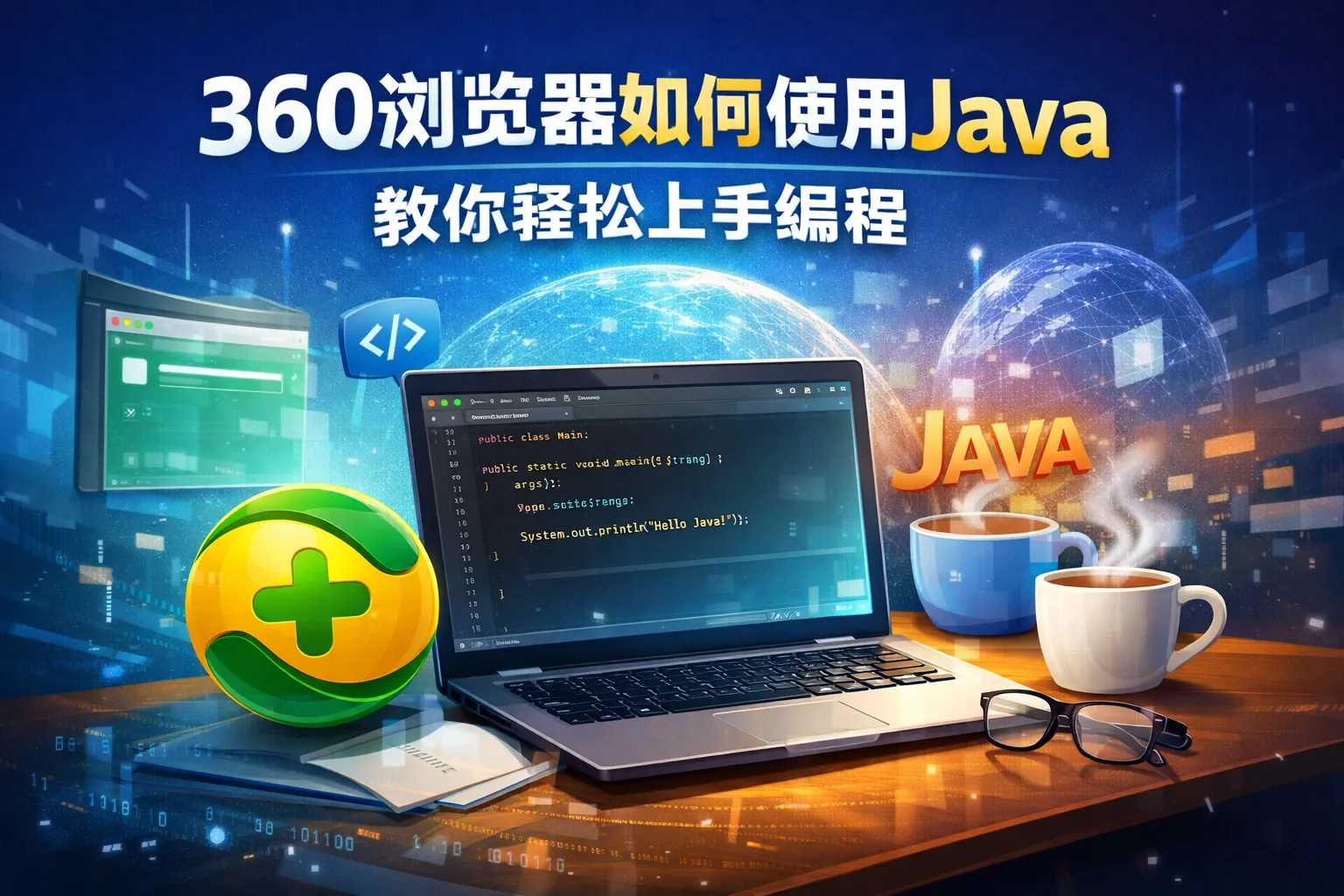 360浏览器如何使用java