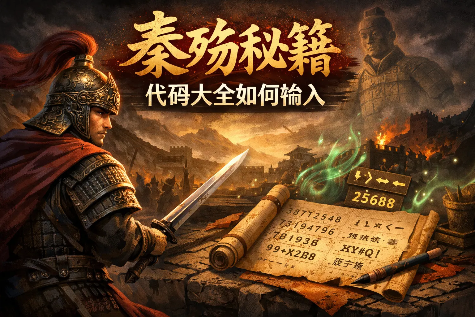 秦殇秘籍代码大全如何输入