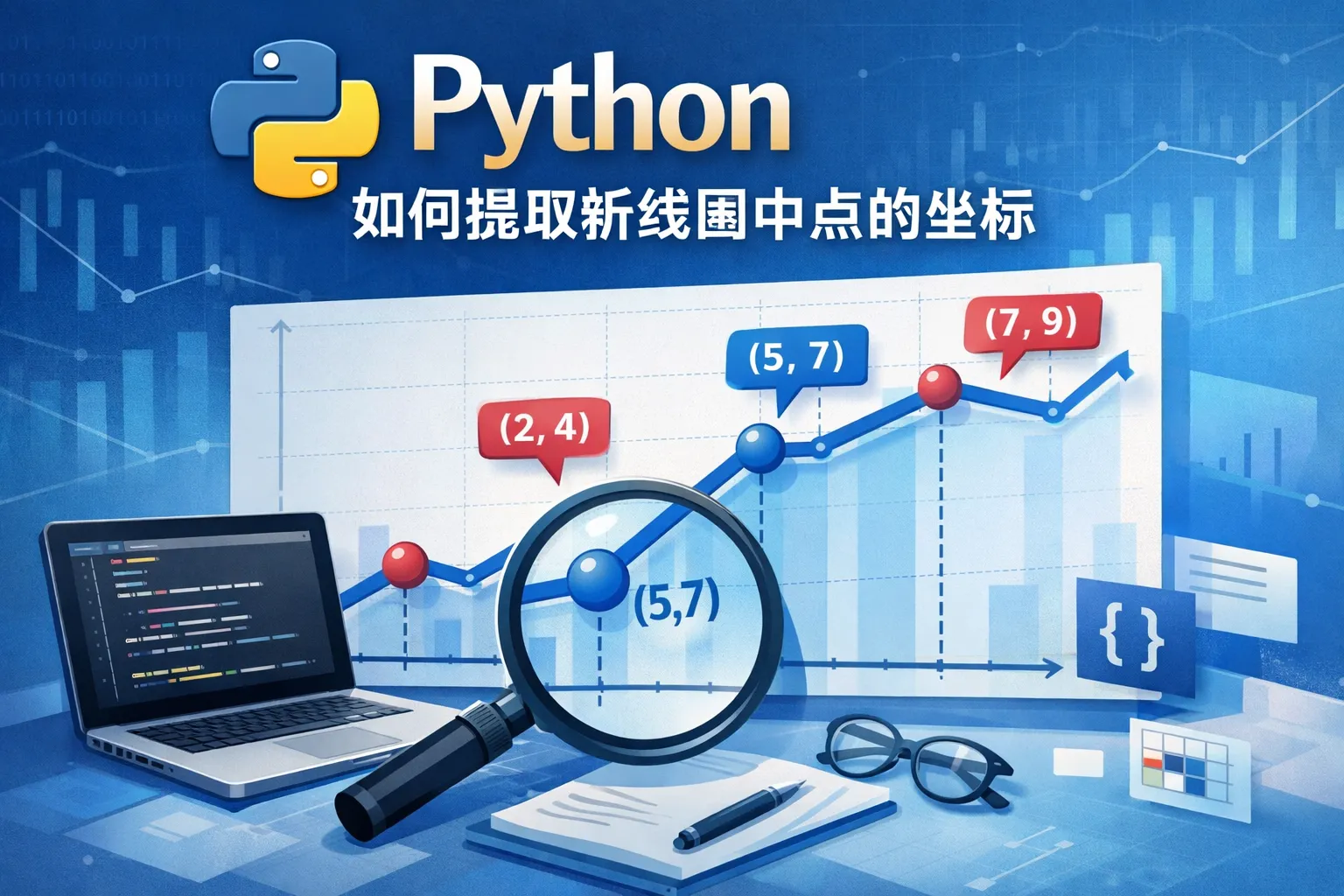 python如何提取折线图中点的坐标