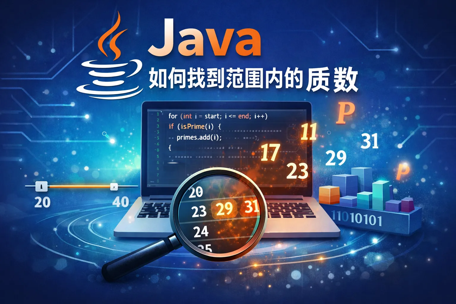 java如何找到范围内的质数