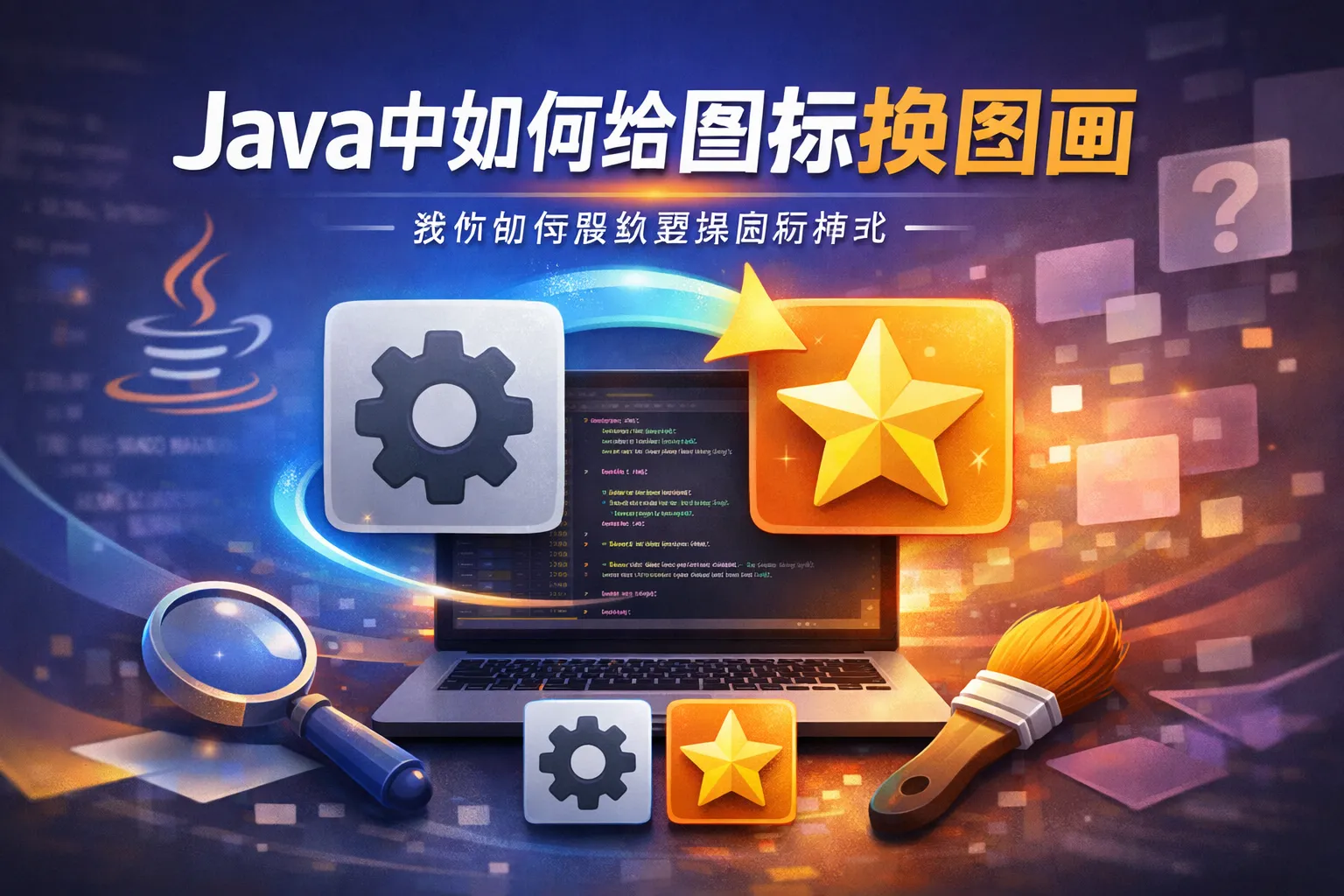 java中如何给图标换图画